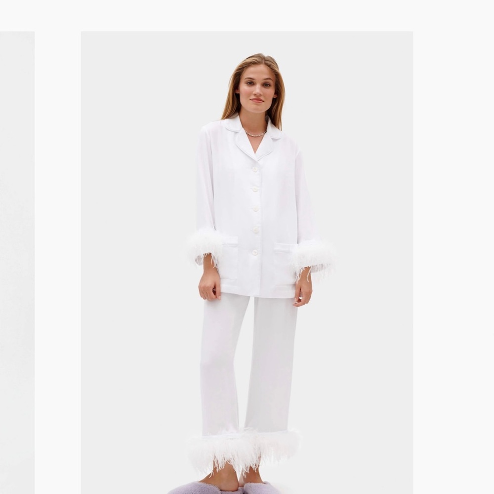 SLEEPER double white feather PJ set